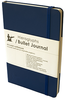 Bullet Journal Dunkelblau, Blau